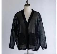 pois double mesh Cardigan メッシュカーディガン - メルカリ