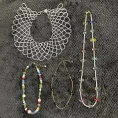 ビームス ビーズネックレス 4種セット