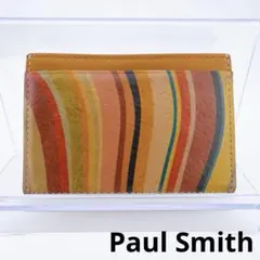 【Paul Smith（ポールスミス） パスケース マルチストライプ レザー】
