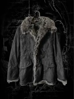 NICOLE CLUB FOR MEN ニコルクラブ ファー デニムコート