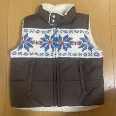 ノルディック柄 中綿ベスト 110cm