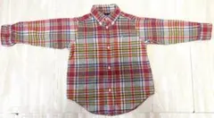 Ralph Lauren チェック柄長袖シャツ 3T