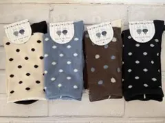 水玉模様 ソックス 4足セット