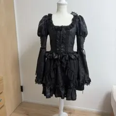 MR corset(現majoh) 黒コルセットワンピース ゴスロリ - メルカリ