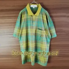 PLAYBOY GOLF ポロシャツ チェック柄 刺繍ロゴ レトロ 派手かわのサムネイル