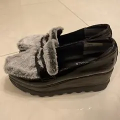 HILLS AVENUE ヒルズアベニュー ファー付き 厚底ローファーのサムネイル