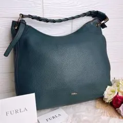美品☆FURLAフルラ ショルダーバッグ レザー アースカラー 肩掛け