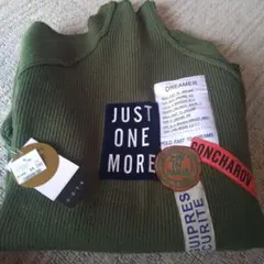 新品タグ付き C.O.T.E オリーブグリーン ハイネックセーター