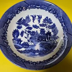 マ*ー様 ウィローパターン大ボウル陶器ブルーウィロー