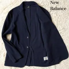 【美品】ニューバランス シティ テーラードジャケット ストレッチ ネイビー M