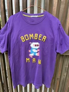 ユニクロ　ボンバーマン Tシャツ 紫 Lサイズ