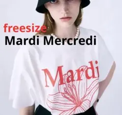 Mardi Mercredi マルディ　ゆり　Ｔシャツ フリーサイズ　韓国　半袖のサムネイル