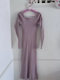 ROYAL PARTY 桃色　ニットワンピース