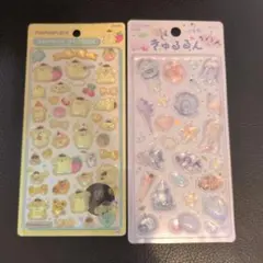 きゅるるんシール　海の生き物 ポムポムプリン 2枚セット