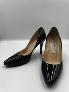JIMMY CHOO パテントレザー パンプス ブラックのサムネイル
