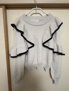 AS KNOW AS plus フリルニット 長袖のサムネイル