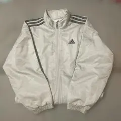 adidas グレー ナイロンジャケット