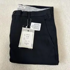 メンズチノパンツロングパンツ ストレッチ 伸縮 ゴルフウェア Sサイズ 黒