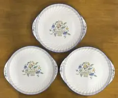 ミントン　ハドンホール　トレリス 　ブルー　プレート　大皿　3枚セット