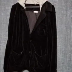 フード付きブラックジャケット L