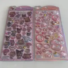 正規品　うるちゅるポップシール　サンリオ2枚セット