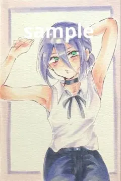 m*す様 手描きイラスト マキマ チェンソーマン ファンアート - メルカリ