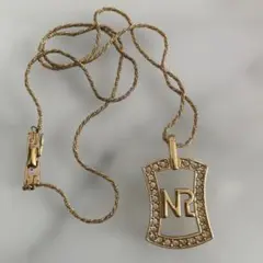 Nina Ricci ネックレス ゴールドカラー ラインストーン