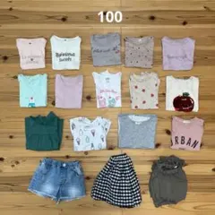 キッズ　女の子　Tシャツ ボトムス　まとめ売り　17点