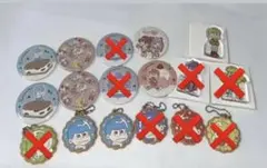 おそ松さん　トレーディングアクリルプレート　ラバーキーホルダー缶バッジ