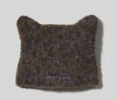 『新品』GU×UNDERCOVEニットキャップ　ニット帽オリーブヒョウ