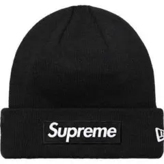 Supreme New Era Box Logo Beanie black