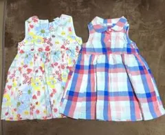 H&Mコットンワンピース2着セット　80cm