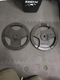 ☆新品・送料無料☆バーベルプレート計40kgセット(10kg×4枚) 28mm