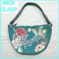 Angela ハンドバッグ バッグ 【NICE CLAUP】 水色 花柄 y2k