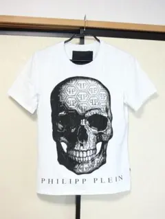 PHILIPP PLEIN フィリップ プレイン　白でスカル柄の半袖Tシャツ Mのサムネイル