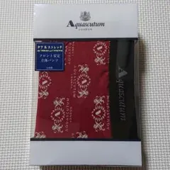 ■アクアスキュータム ロングボクサーパンツ ブリーフ ウェア 総柄 赤L 日本製のサムネイル