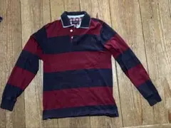 McGregor 赤紺 ボーダーポロシャツ