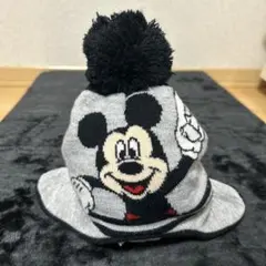 中古 ディズニー ミッキー キッズ 小物 帽子 ニット帽 防寒着