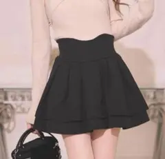 ミシェルマカロン殿堂入り!! 美脚になれるスカート♡インナーパンツ付き／Mサイズ