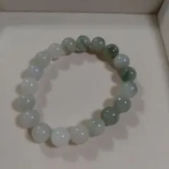 天山翡翠ブレスレット10mm16cmハンドメイド