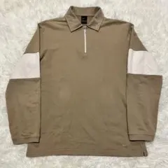 《90s状態良人気早い者勝ち》ナイキハーフジップスウェットワンポイント刺繍