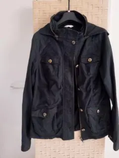 ※ハニーズ・フード付き黒ジャケット※L