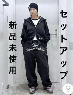 X-girl × Russell SCRIPT SWEAT スウェット　パーカー