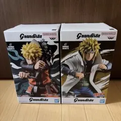 NARUTO疾風伝 Grandista うずまきナルト 波風ミナト 2個セットのサムネイル