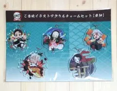 鬼滅の刃 全集中展 無限列車 遊郭 ご当地イラストアクリルチャームセット 愛知