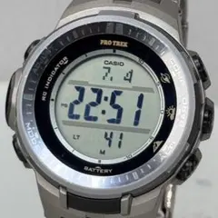 極美品 PROTREK PRW-3000T 電波ソーラー メタルバンド チタンのサムネイル