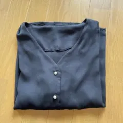 黒パールブラウスMのサムネイル