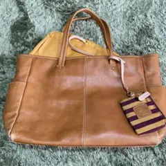 VACCHETTA TOPKAPI ブラウンレザートートバッグ　バッグインバッグ