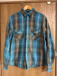 70〜80s FIVE BROTHER 長袖ネルシャツ XL