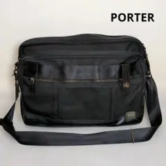 PORTER HEAT ヒート ショルダーバッグ 黒 ポーター